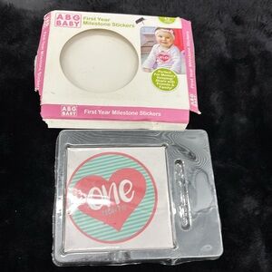 ABG Baby First Year Milestone Stickers 12 Count Infant Girls Precious Memories